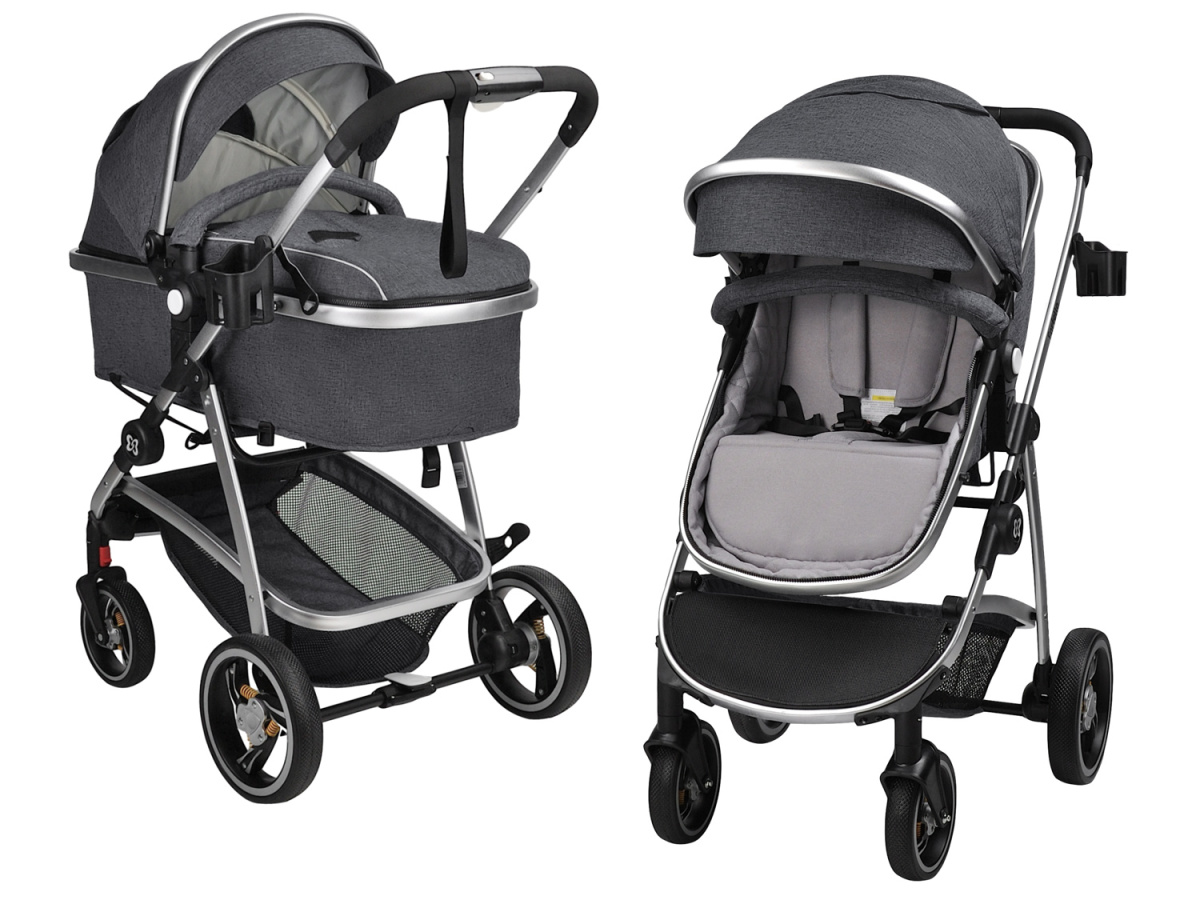 Коляска трансформер Farfello Pristina (Черный PS-15)