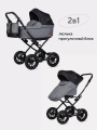 Коляска 2 в 1 Riko Basic Bella Lux Classic 2025 01 темно-серый