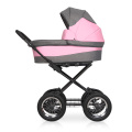 Коляска 2 в 1 Riko Basic Mario Classic 02 серый-розовый