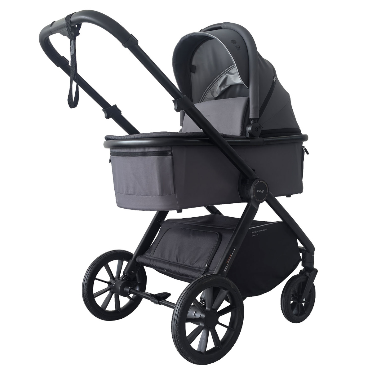 Коляска 2в1 Indigo TRION темно-серый