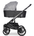 Коляска 2 в 1 Riko Basic Vest Lux 01 Crystal серый