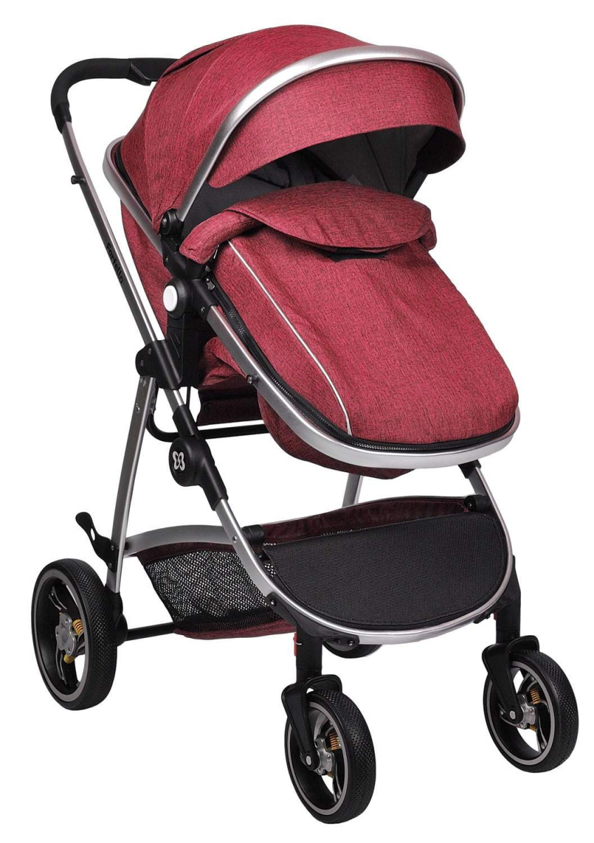 Коляска трансформер Farfello Pristina (Рубиновый PS-13)