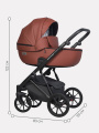 Коляска 2 в 1 Riko Basic Montana Ecco 17, Maroon