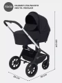 Коляска 3 в 1 Mowbaby Zoom Silver 2025 black