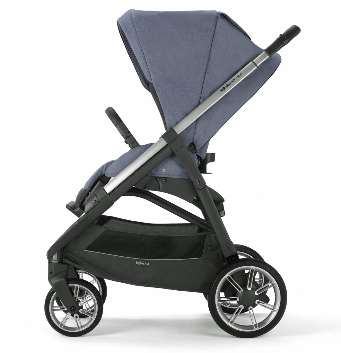 Коляска 3 в 1 Inglesina Aptica  с подставкой под люльку Stand Up,  Alaska Blue