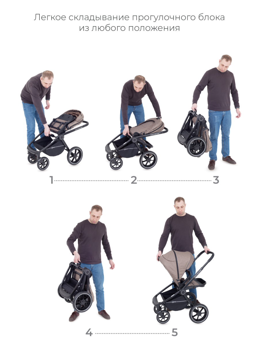 Коляска 3 в 1 Rant Flex Grand Green Tea зеленый