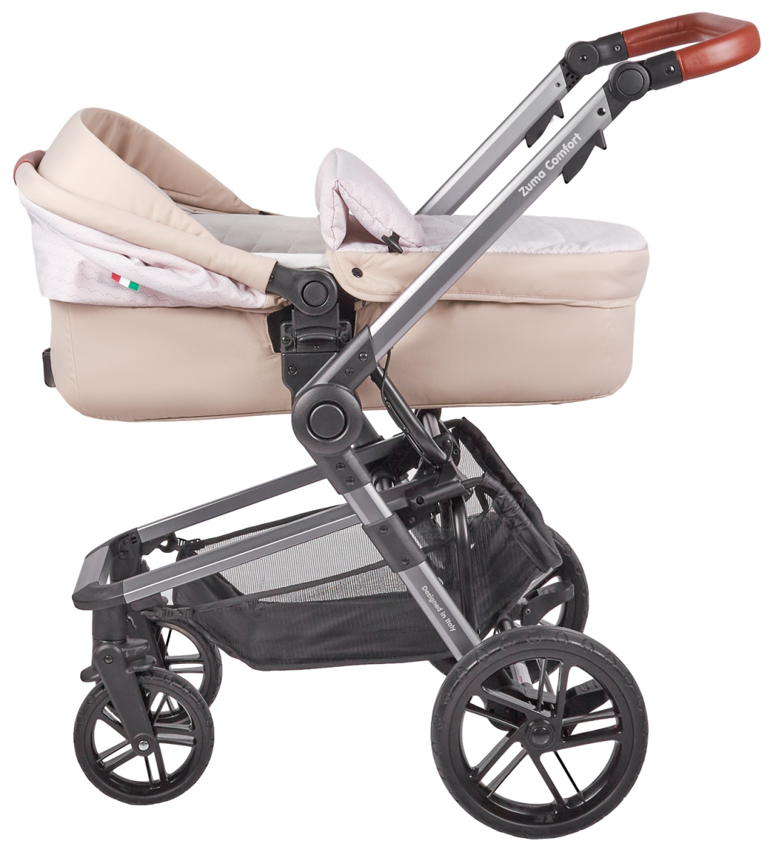Коляска модульная 2 в 1 Farfello Zuma Duo Comfort (ZDC-13 Бежевый)