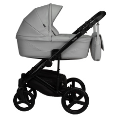 Коляска 2в1 Indigo LAMAR - La 06 (св.серая кожа)