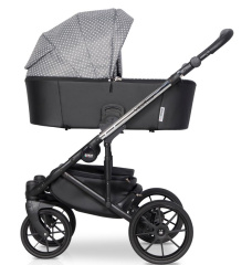 Коляска 2 в 1 Riko Basic Vest Lux 01 Crystal серый