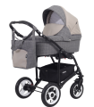 Коляска 2 в 1 Rant Nova 03 серый-бежевый