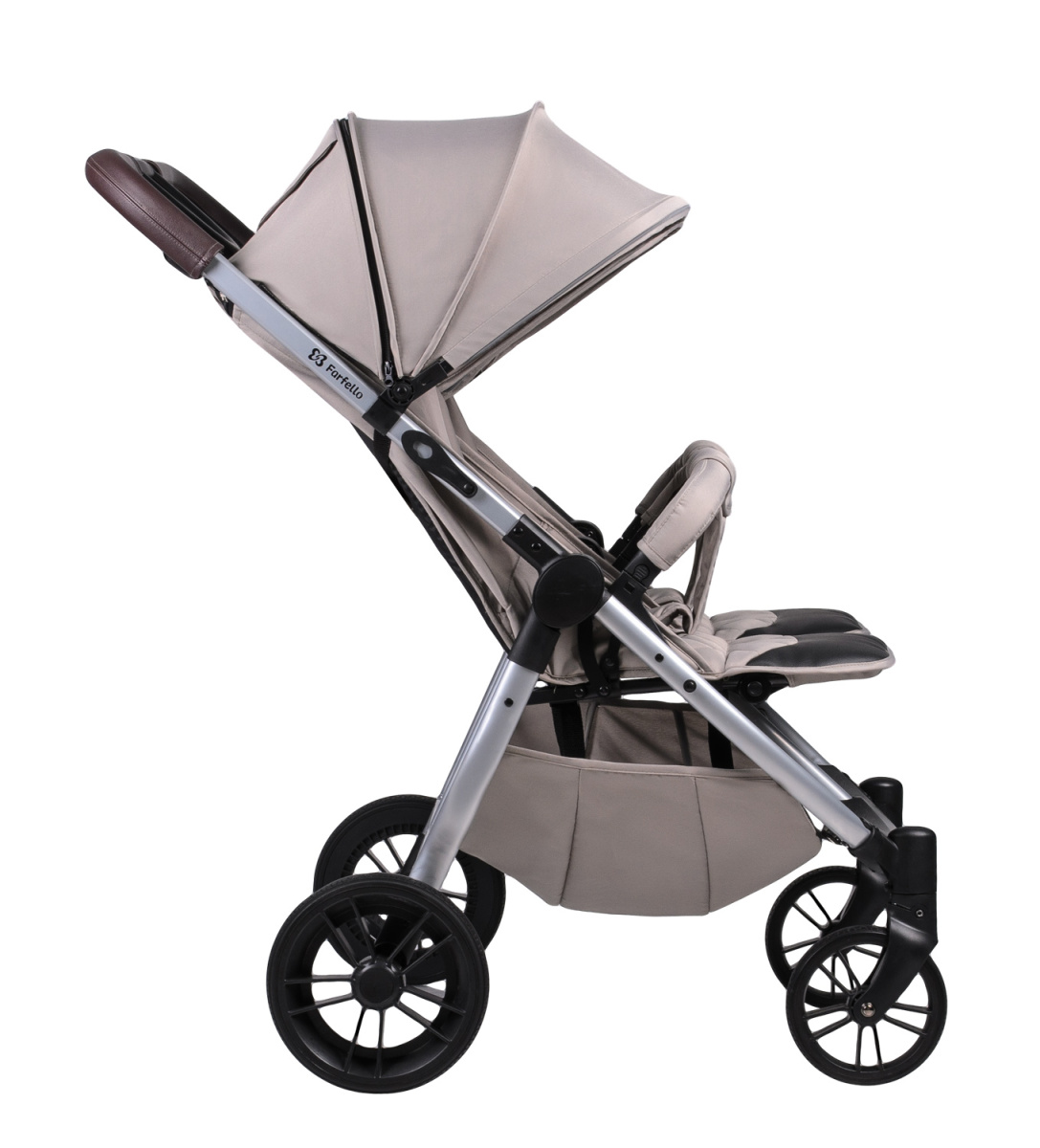 Коляска прогулочная Farfello Lane Max Comfort (Snow beige/Бежевый)