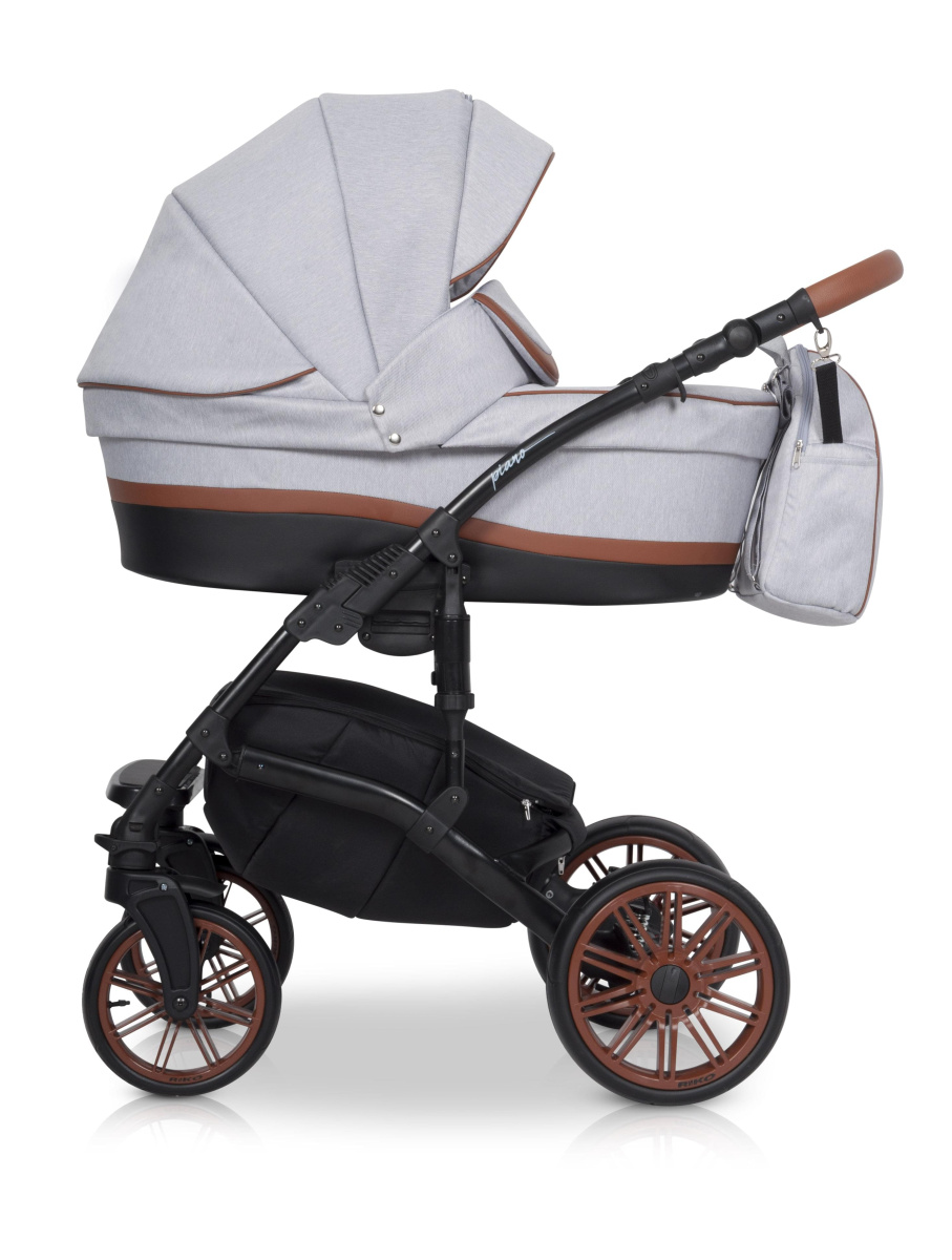 Коляска 2 в 1 Riko Piano 01 серый