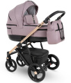 Коляска 2 в 1 Camarelo Belagio, BG-09 (Темно-розовый Жаккард)