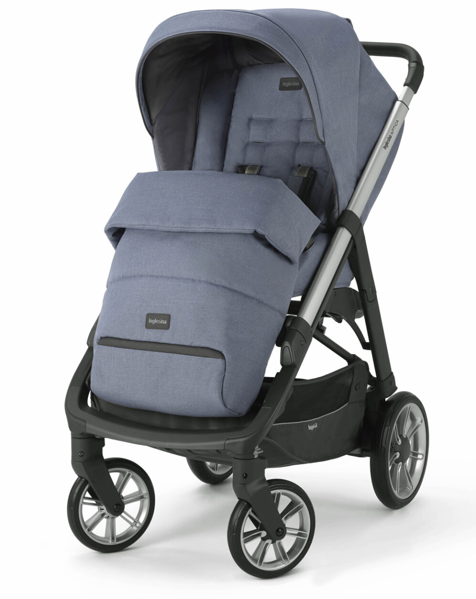 Коляска 3 в 1 Inglesina Aptica  с подставкой под люльку Stand Up,  Alaska Blue