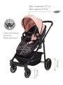 Коляска-трансформер Rant Azure Star RA147 alu. Cloud Pink. Цвет: Розовый