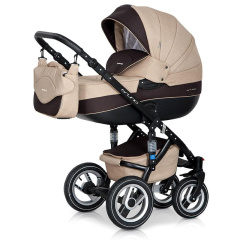 Коляска 2 в 1 Riko Bruno 04 бежево-коричневый