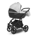 Коляска Camarelo Avenger 3 в 1 светло-серый меланж/черная экокожа