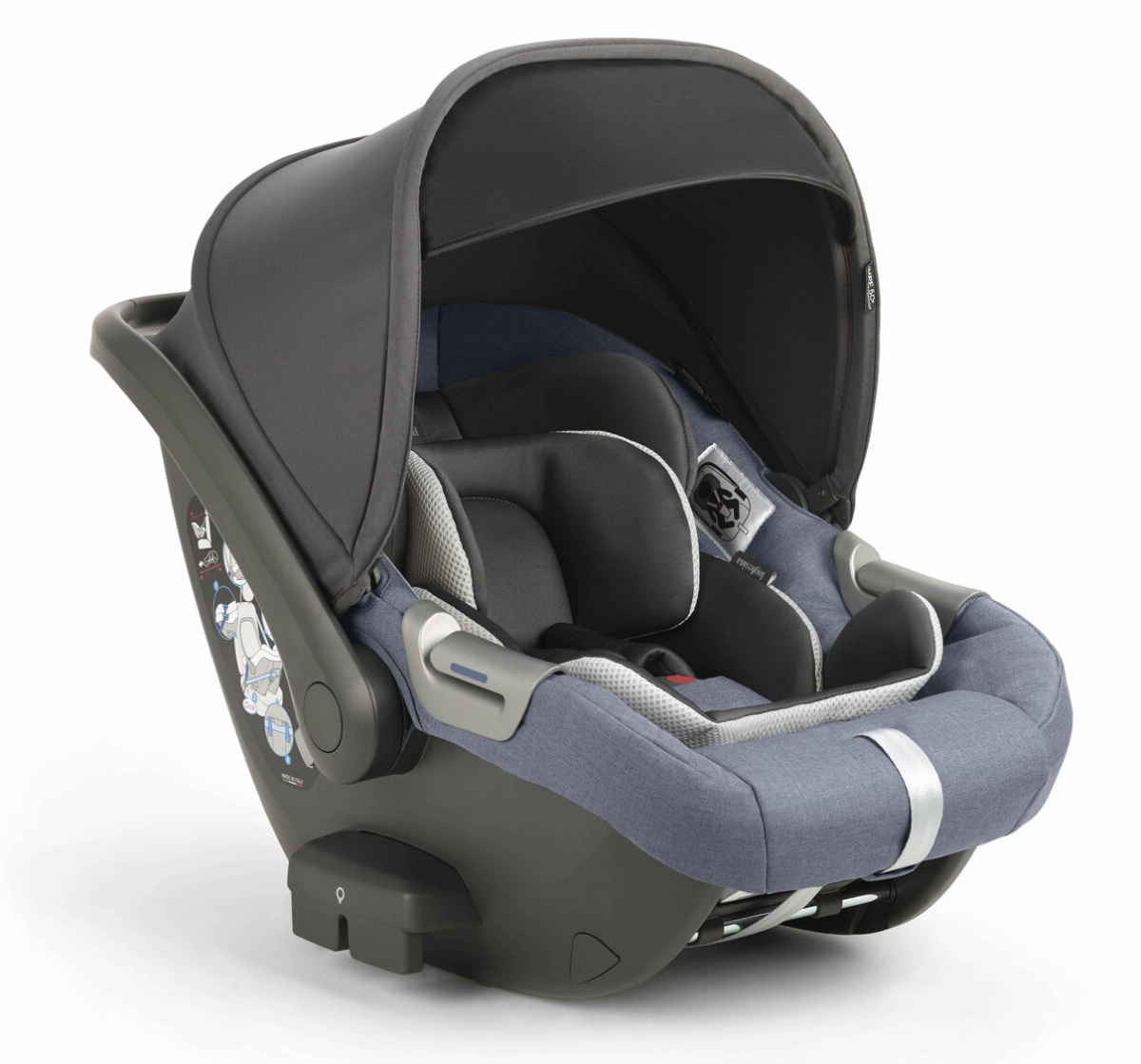 Коляска 3 в 1 Inglesina Aptica  с подставкой под люльку Stand Up,  Alaska Blue