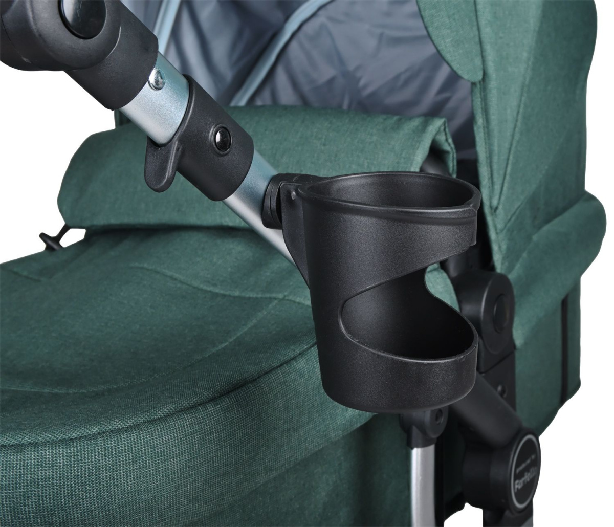 Коляска трансформер Farfello Aimile Original New Silver (Вечнозеленый NDS-1)