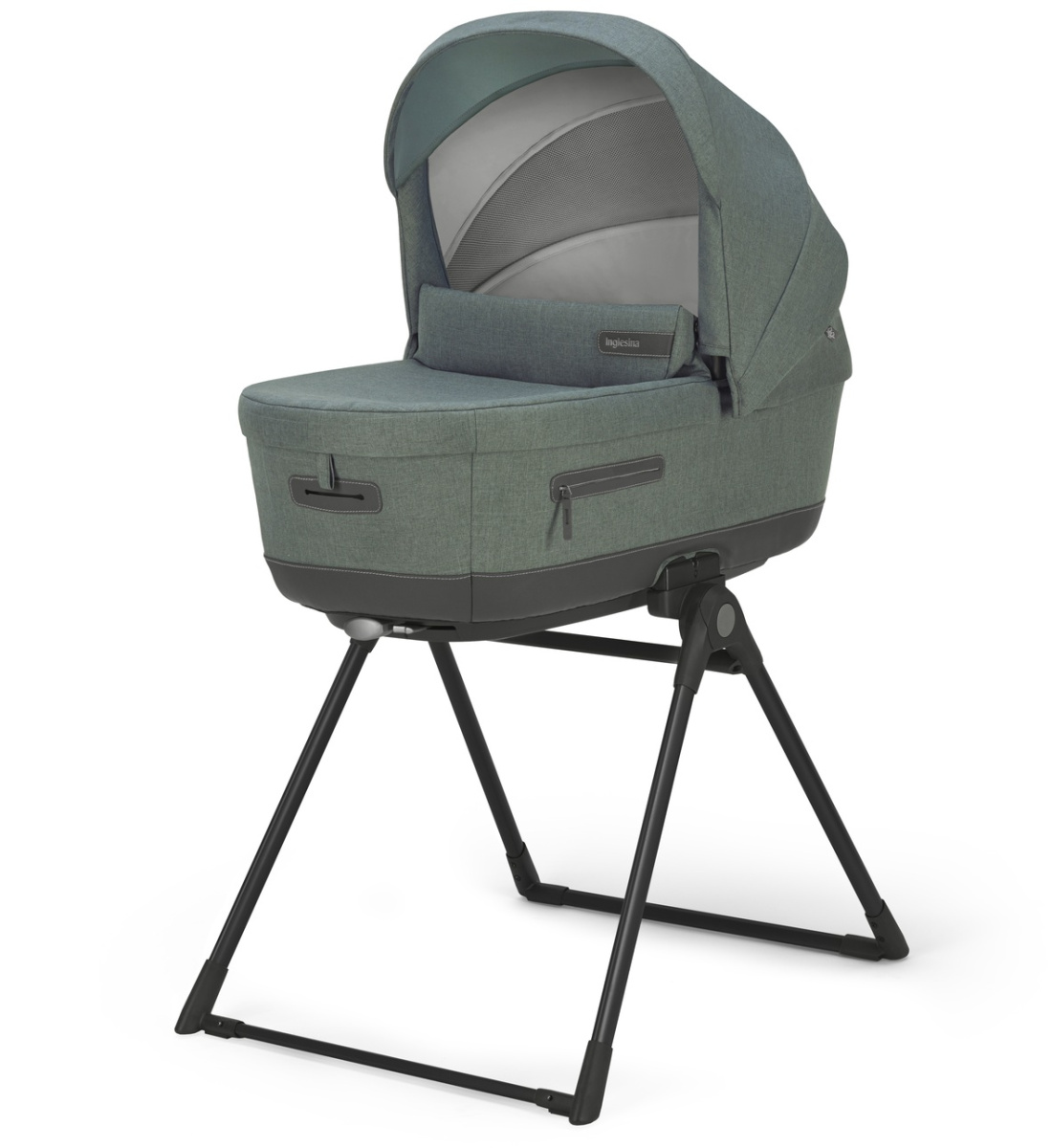 Коляска 3 в 1 Inglesina Aptica  с подставкой под люльку Stand Up, Neptune Greyish