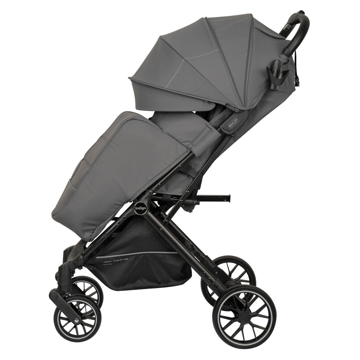 Коляска прогулочная Indigo SKIP темно-серый