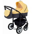 Коляска 2 в 1 Rant Dream 07 серый-желтый