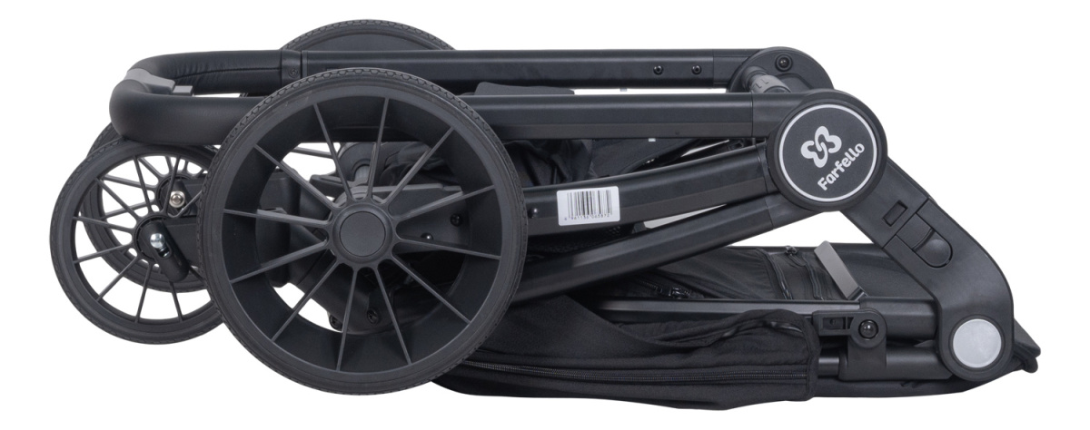 Коляска модульная 3 в 1 Farfello Baby shell BBS (BBS-17 Black/Черный)
