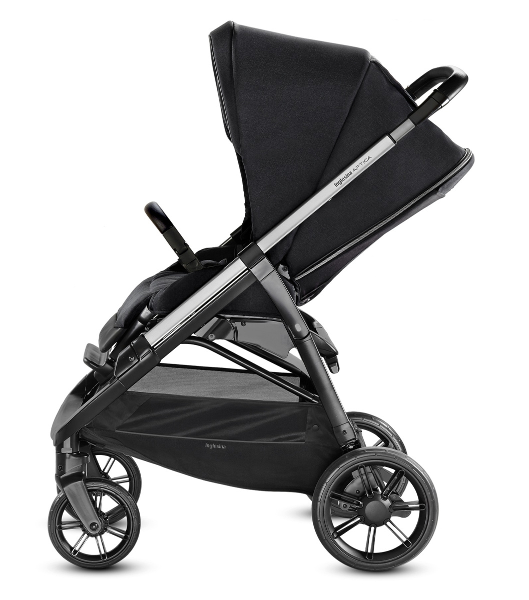 Коляска 3 в 1 Inglesina Aptica с подставкой под люльку Stand Up, Mystic Black