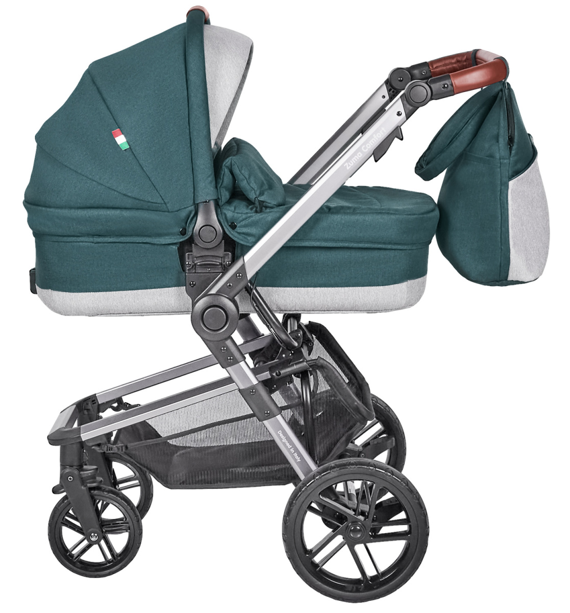 Коляска модульная 2 в 1 Farfello Zuma Duo Comfort (ZDC-12 Изумрудный)