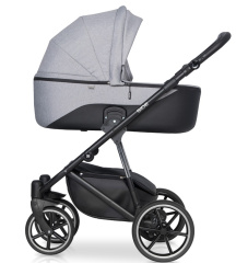 Коляска 2 в 1 Riko Side 01 Grey Fox серый