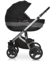 Коляска 3 в 1 Riko Bruno Silver 31 черный