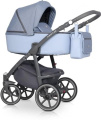 Коляска 3 в 1 Riko Marla 02 голубой