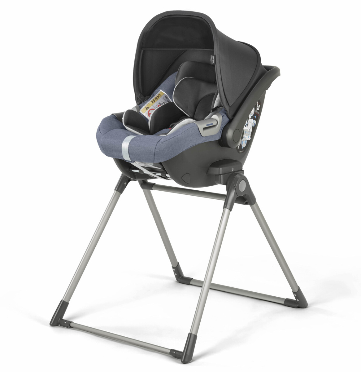 Коляска 3 в 1 Inglesina Aptica  с подставкой под люльку Stand Up,  Alaska Blue