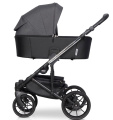 Коляска 2 в 1 Riko Basic Vest Lux 02 Platinum темно-серый