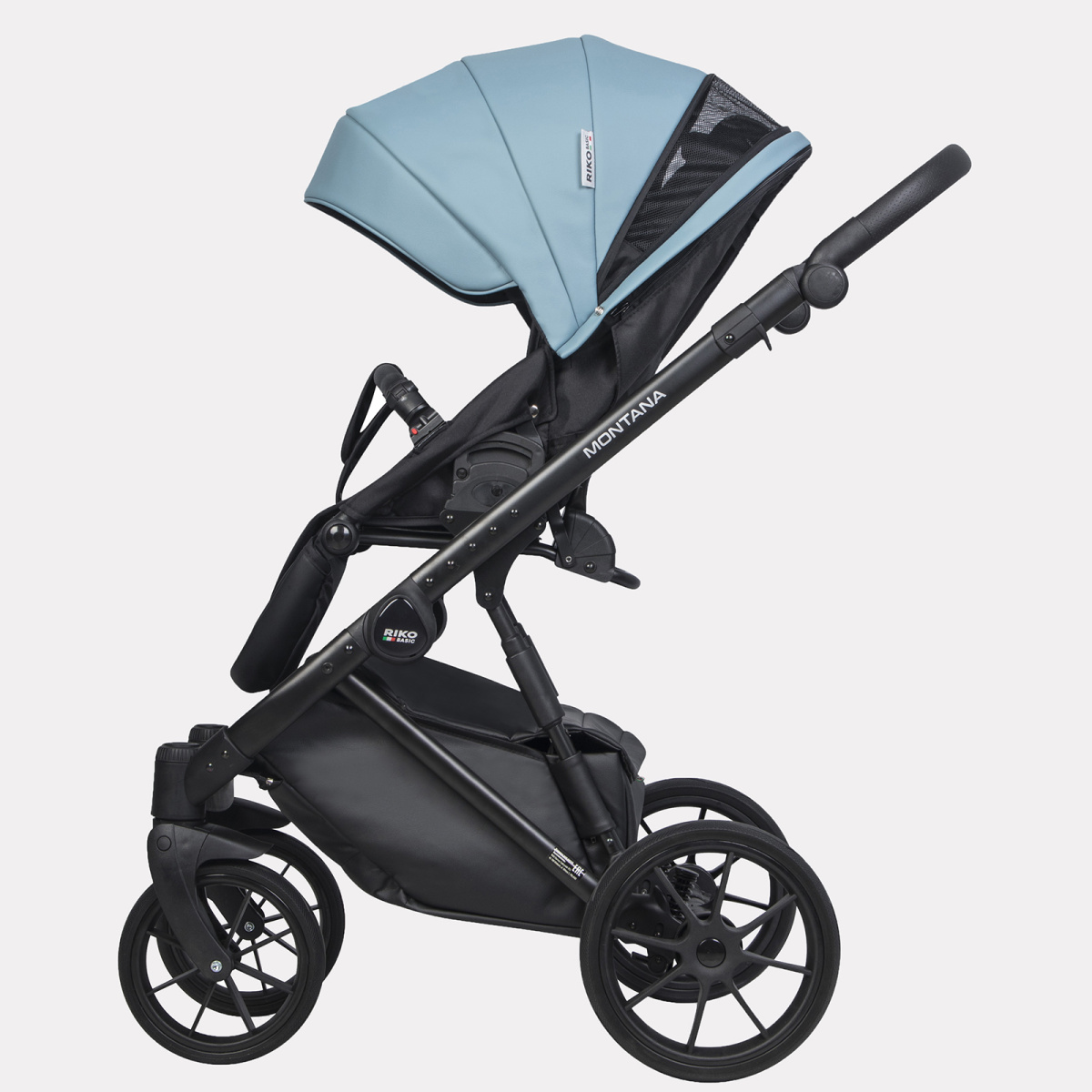 Коляска 3 в 1 Riko Basic Montana Ecco 16 BLUE