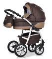 Коляска 2 в 1 Riko Modus NEW 25 коричнево-бежевый