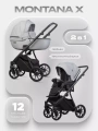Коляска 2 в 1 Riko Basic Montana X 03 серый