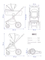 Коляска 3 в 1 Riko Basic Montana X Plus 43 Mocca