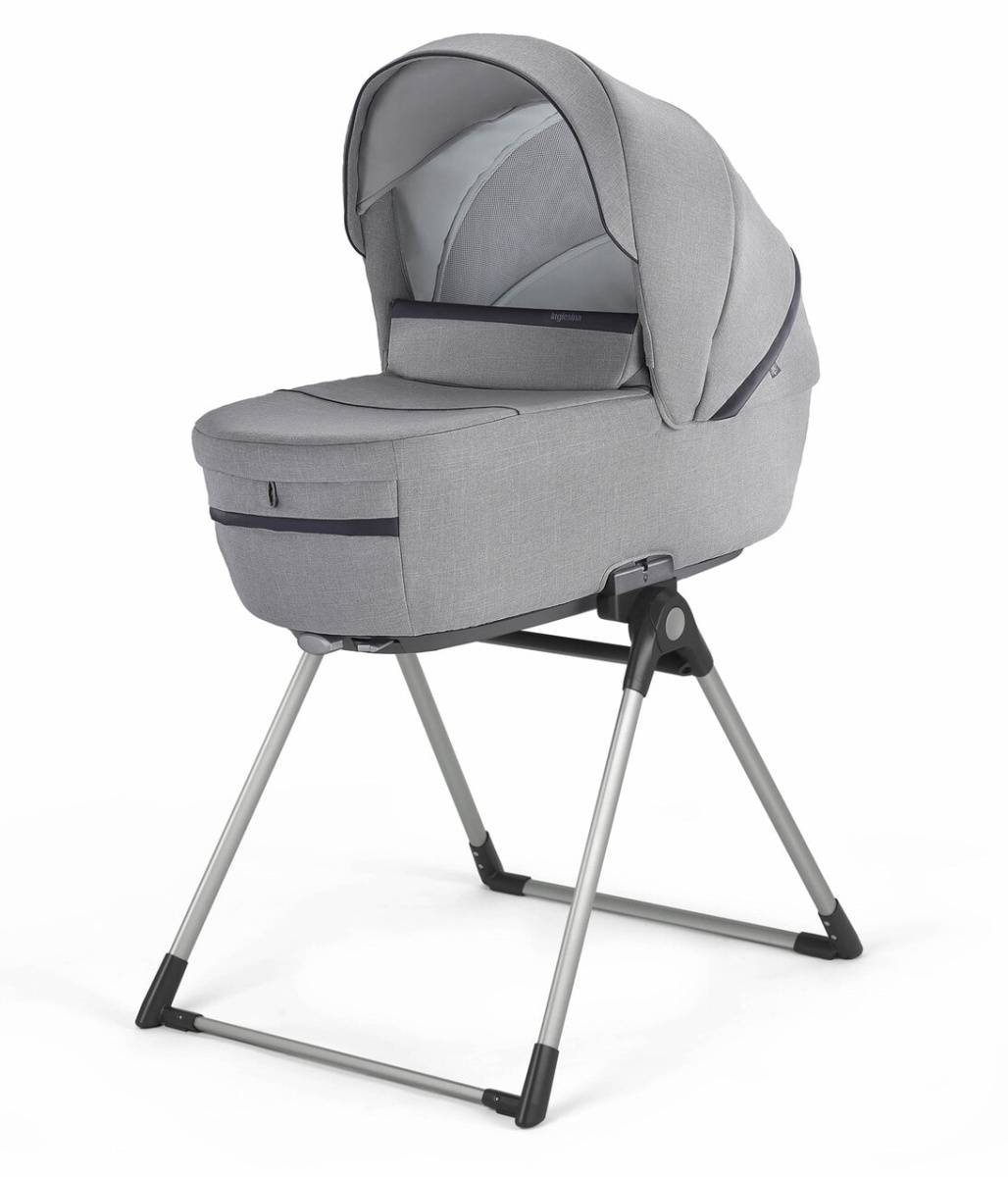 Коляска 3 в 1 Inglesina Aptica с подставкой под люльку Stand Up, Silk Grey
