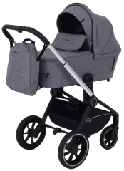 Коляска 3 в 1 MOWBaby ZOOM PU RA087 Silver Grey