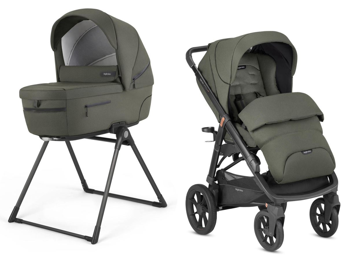 Коляска INGLESINA Aptica System Quattro 4 в 1 на шасси Aptica XT, цвет SEQUOIA GREEN
