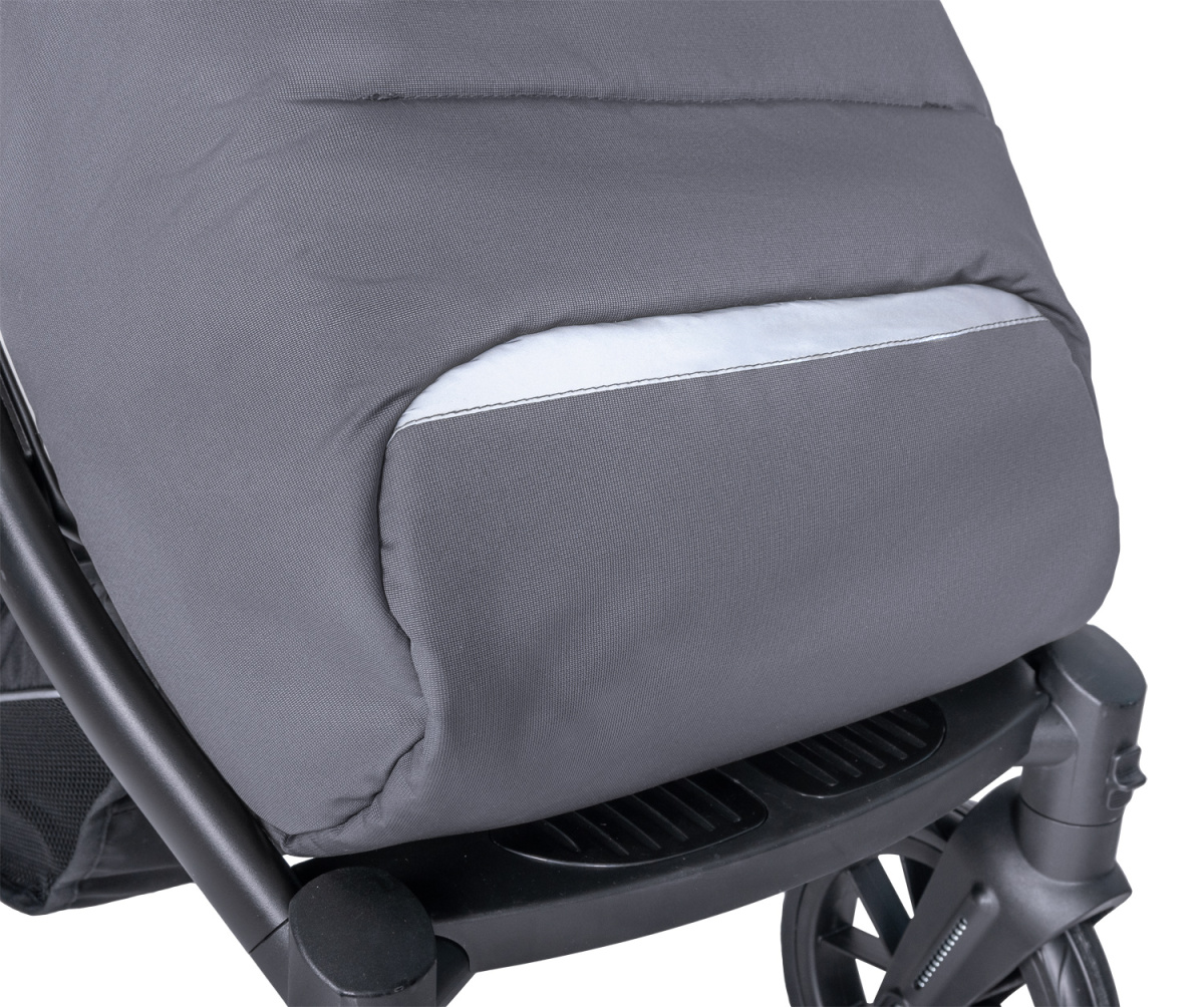 Коляска детская прогулочная Farfello Bonnie black (Smoke Grey/Дымчато-серый)