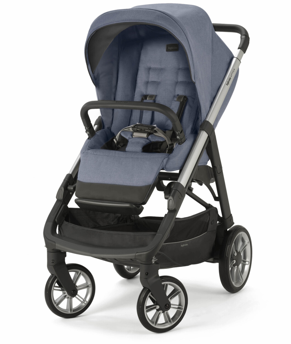 Коляска 3 в 1 Inglesina Aptica  с подставкой под люльку Stand Up,  Alaska Blue