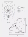 Автокресло Rant Nitro new isofix группа 0/1/2/3 (0-36 кг) Black
