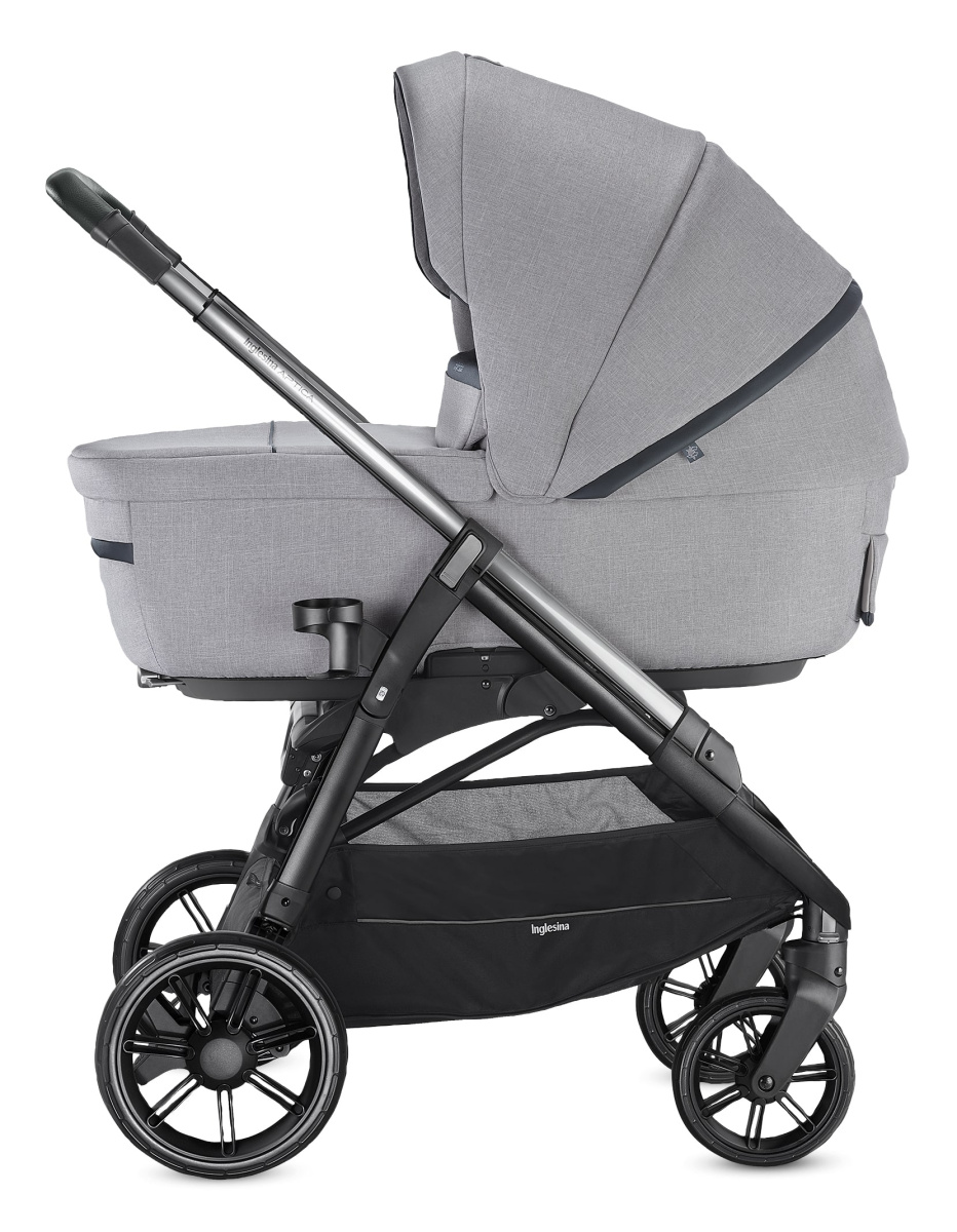 Коляска 3 в 1 Inglesina Aptica с подставкой под люльку Stand Up, Silk Grey