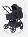 Коляска 2 в 1 Rant Basic Wave Black