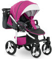 Прогулочная коляска Camarelo Elf белая рама фуксия/темно-серый