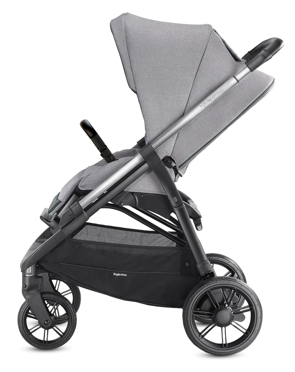 Коляска 3 в 1 Inglesina Aptica с подставкой под люльку Stand Up, Silk Grey
