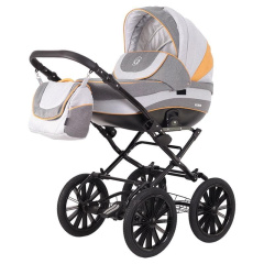Коляска 2 в 1 Rant Fabio Classic 04 серо-желтый