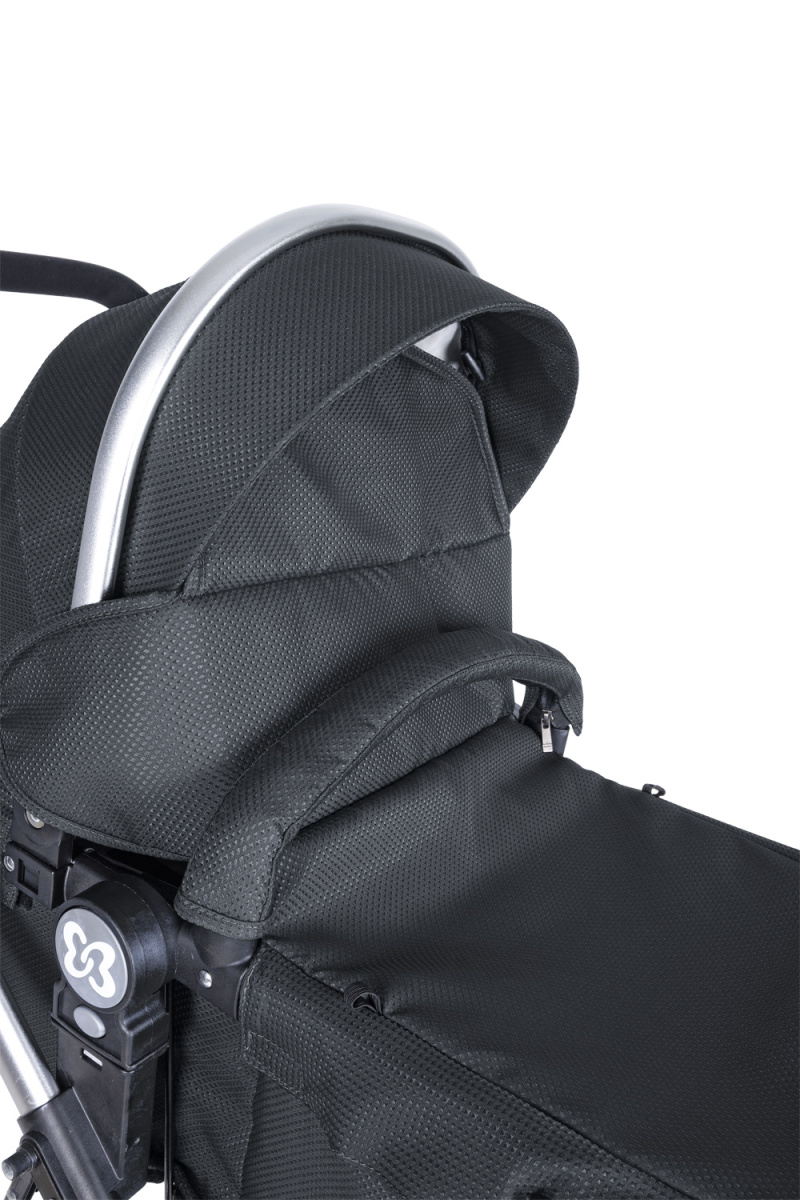 Коляска трансформер Farfello Diamond All-season (Насыщенный Черный)